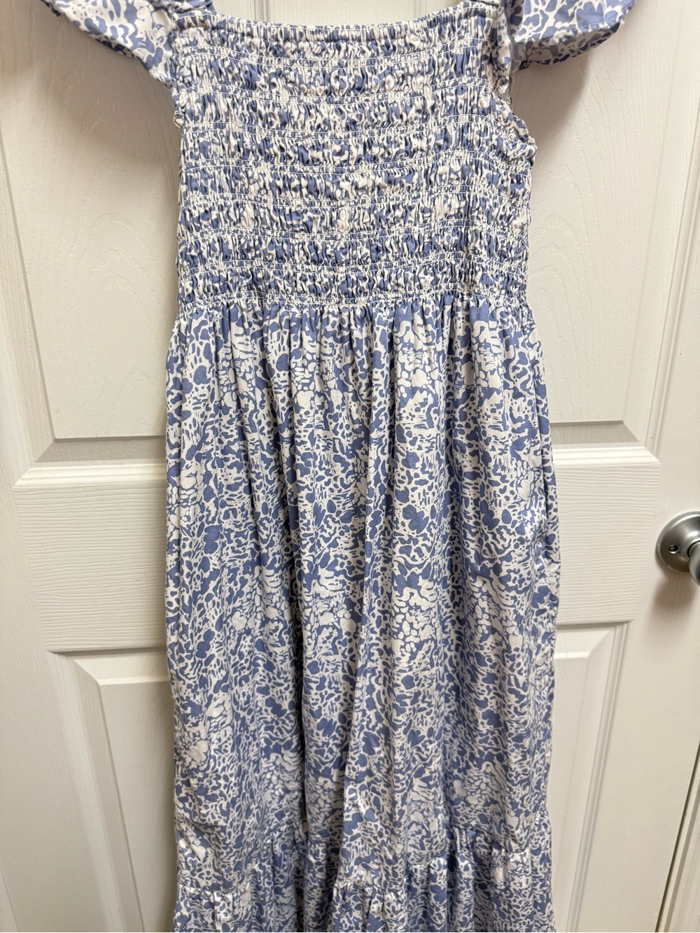 O.P.T Blue Spotted Maxi Nap Dress - Picture 13 of 14
